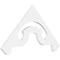 Ekena Millwork Pitch Northwest Architectural Grade PVC Gable Pediment, 36"W x 18"H x 1"P (12/12) GPP036X018X100NOR - alternate 1